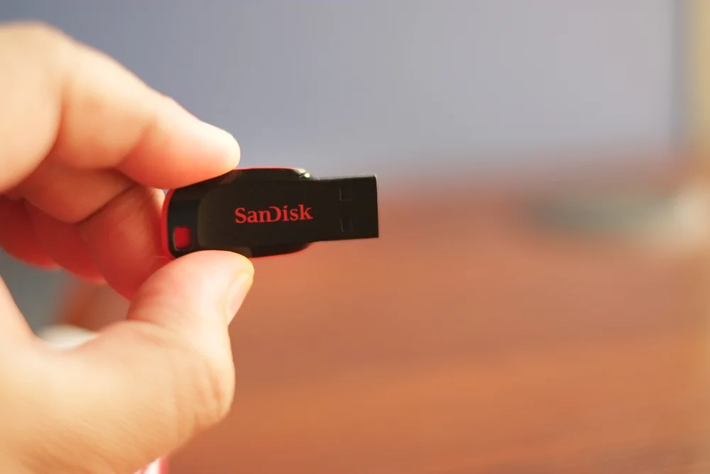 Gewöhnlicher USB-Stick für Datensicherung 