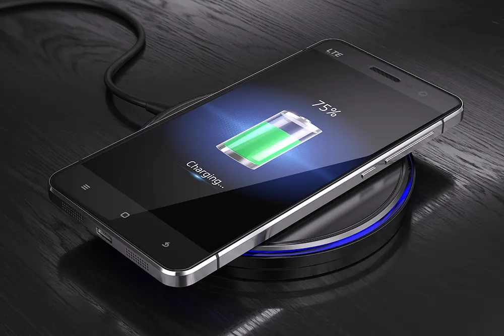Drahtloses Laden eines Smartphones