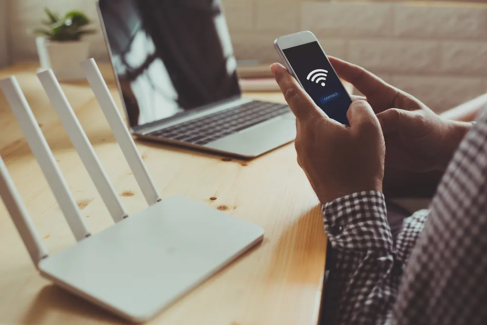 Neustart des WLAN-Routers